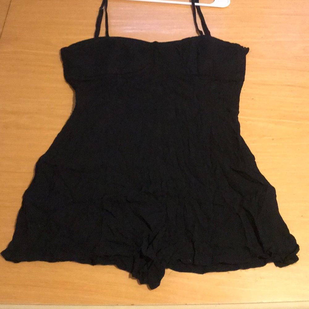 Black Cotton Romper- NEVER WORN